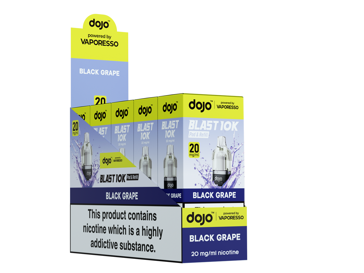 Dojo Blast 10K Refill Pods Black Grape | Dojo Blast Pods UK