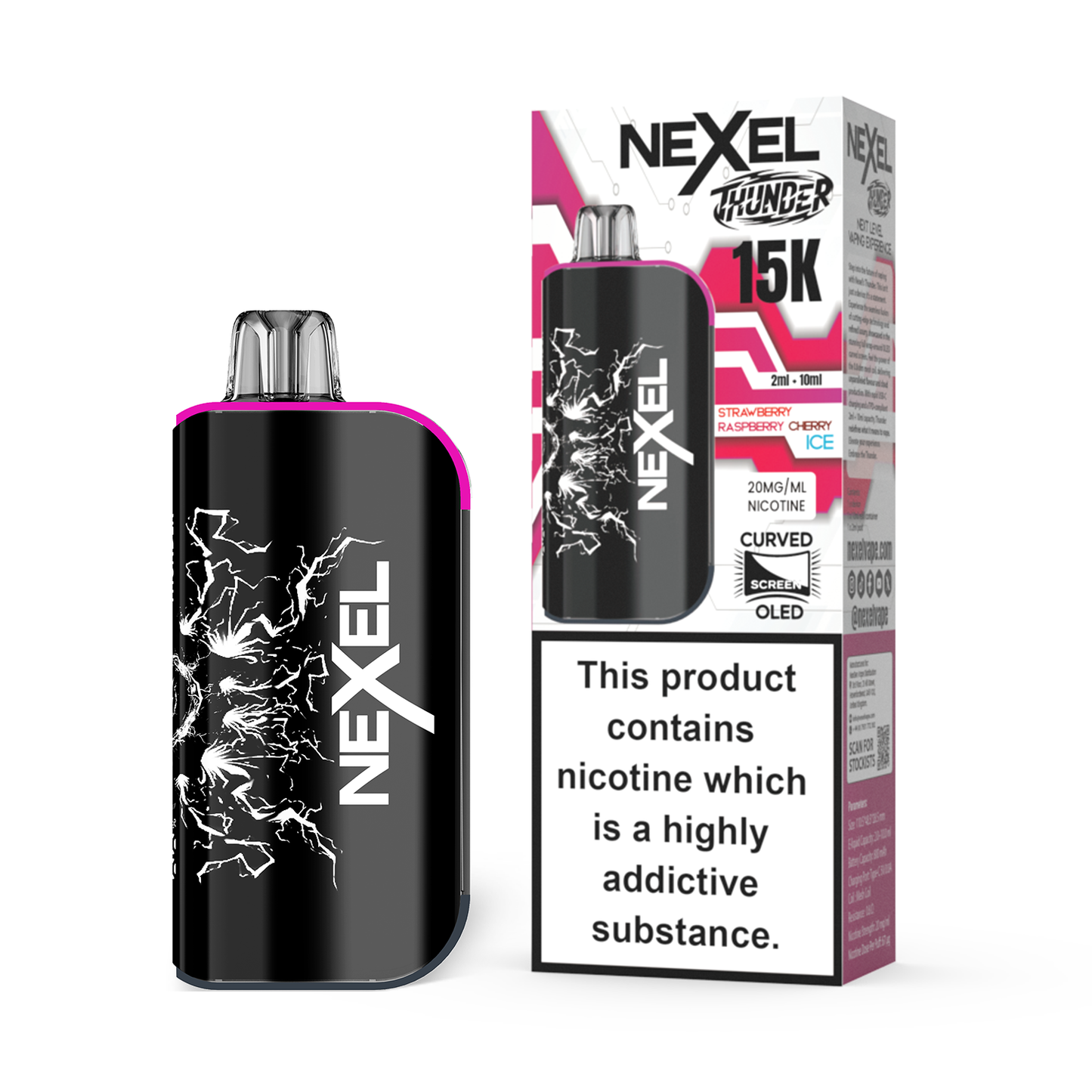 Nexel Thunder 15K Pod Kit | Strawberry Burst