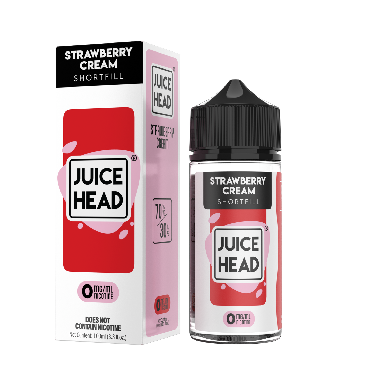 Strawberry Cream Freebase E-Juice by Juice Head 100mL