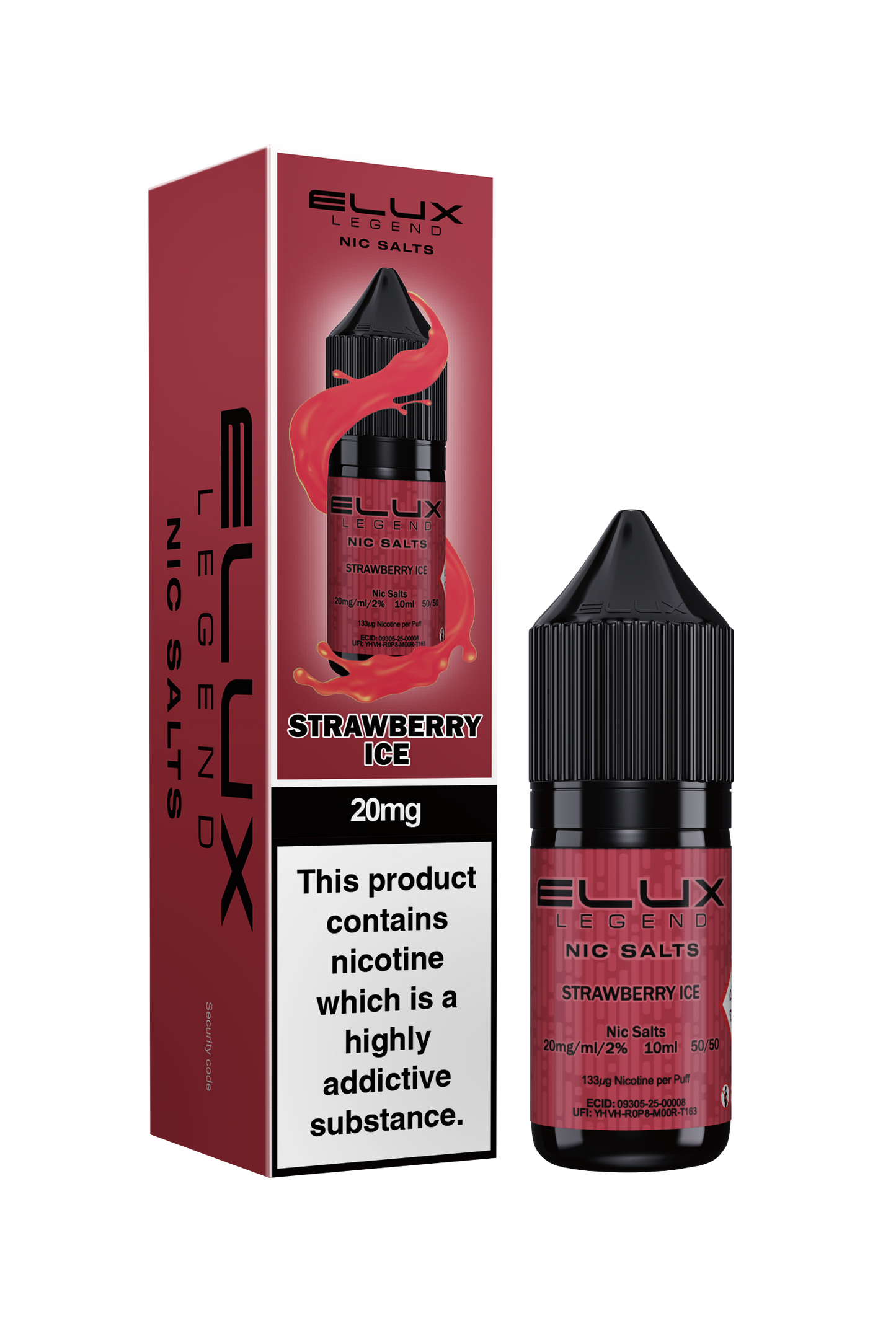 ELUX Nic Salts Strawberry Ice 10ml 5mg