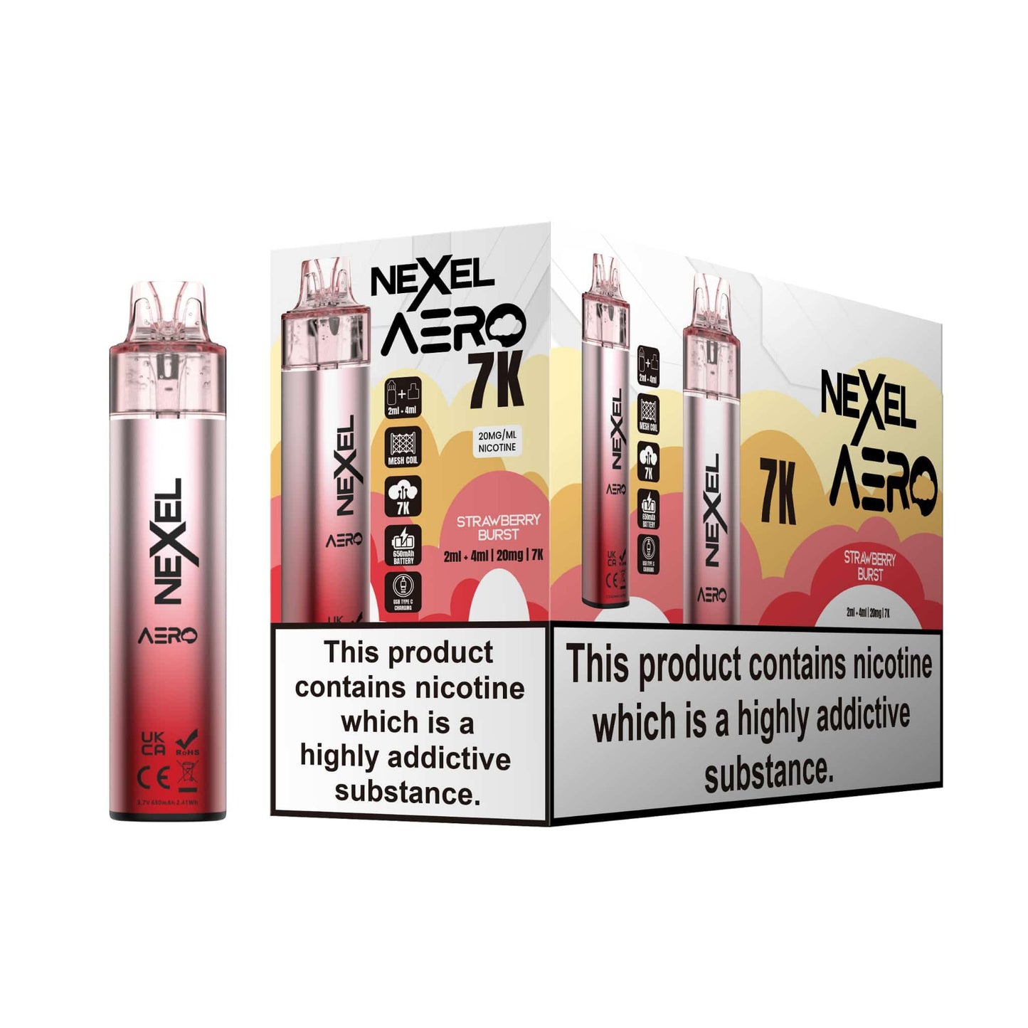 Nexel Aero 7K Pod | Strawberry Burst