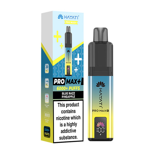 Hayati Pro Max Plus 6000 Puffs Pod Kit | Blue Razz Pineapple