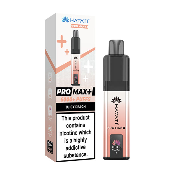 Hayati Pro Max Plus 6000 Puffs Pod Kit | Juicy Peach