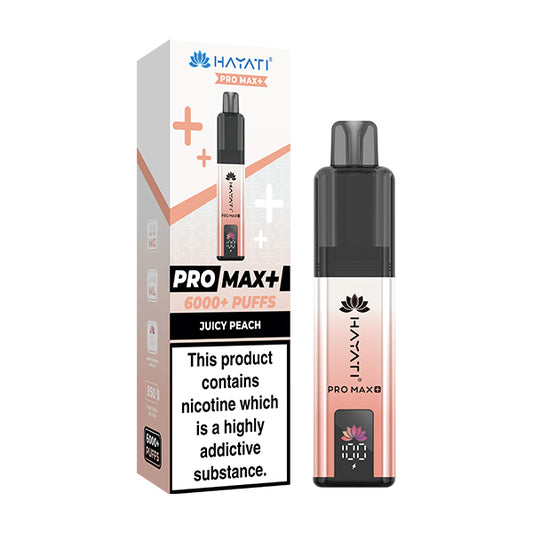 Hayati Pro Max Plus 6000 Puffs Pod Kit | Juicy Peach
