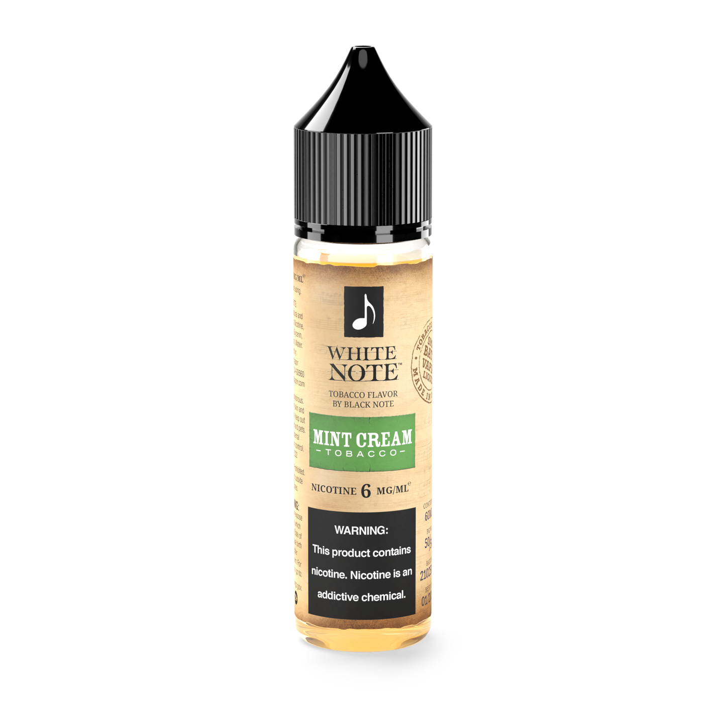 White Note Mint Cream Tobacco 60ml 50VG/50PG - 6MG