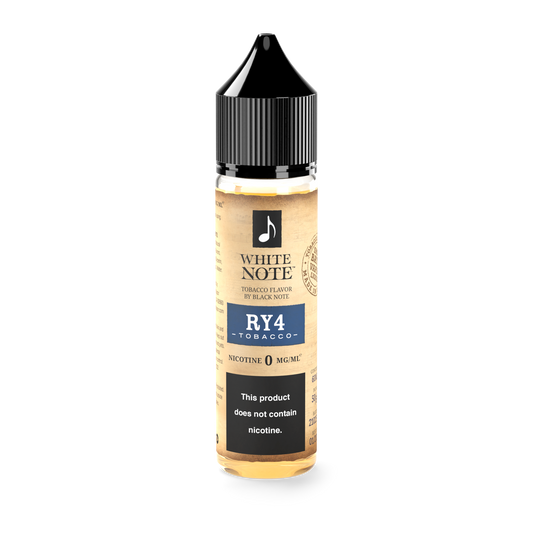 White Note RY4 Tobacco 60ml 50VG/50PG - 0MG