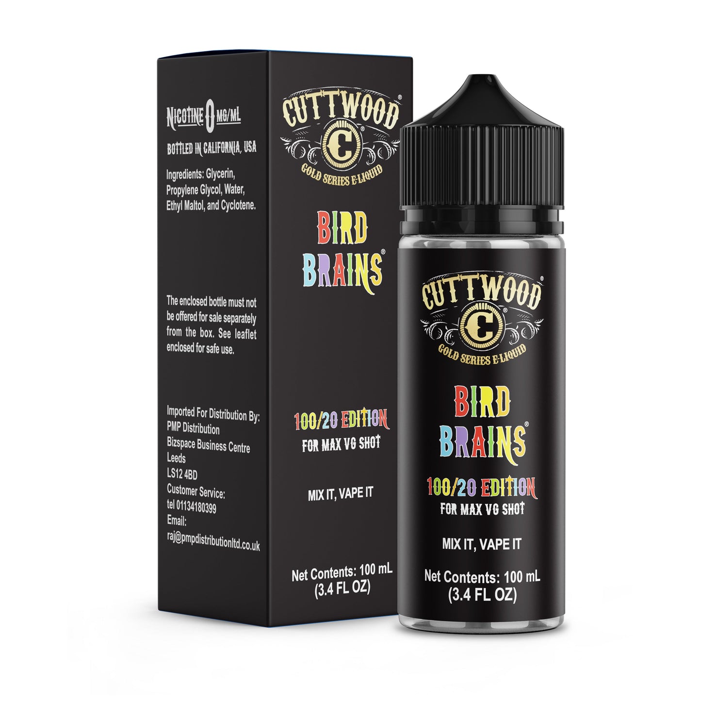Cuttwood Bird Brains 100ml Shortfill