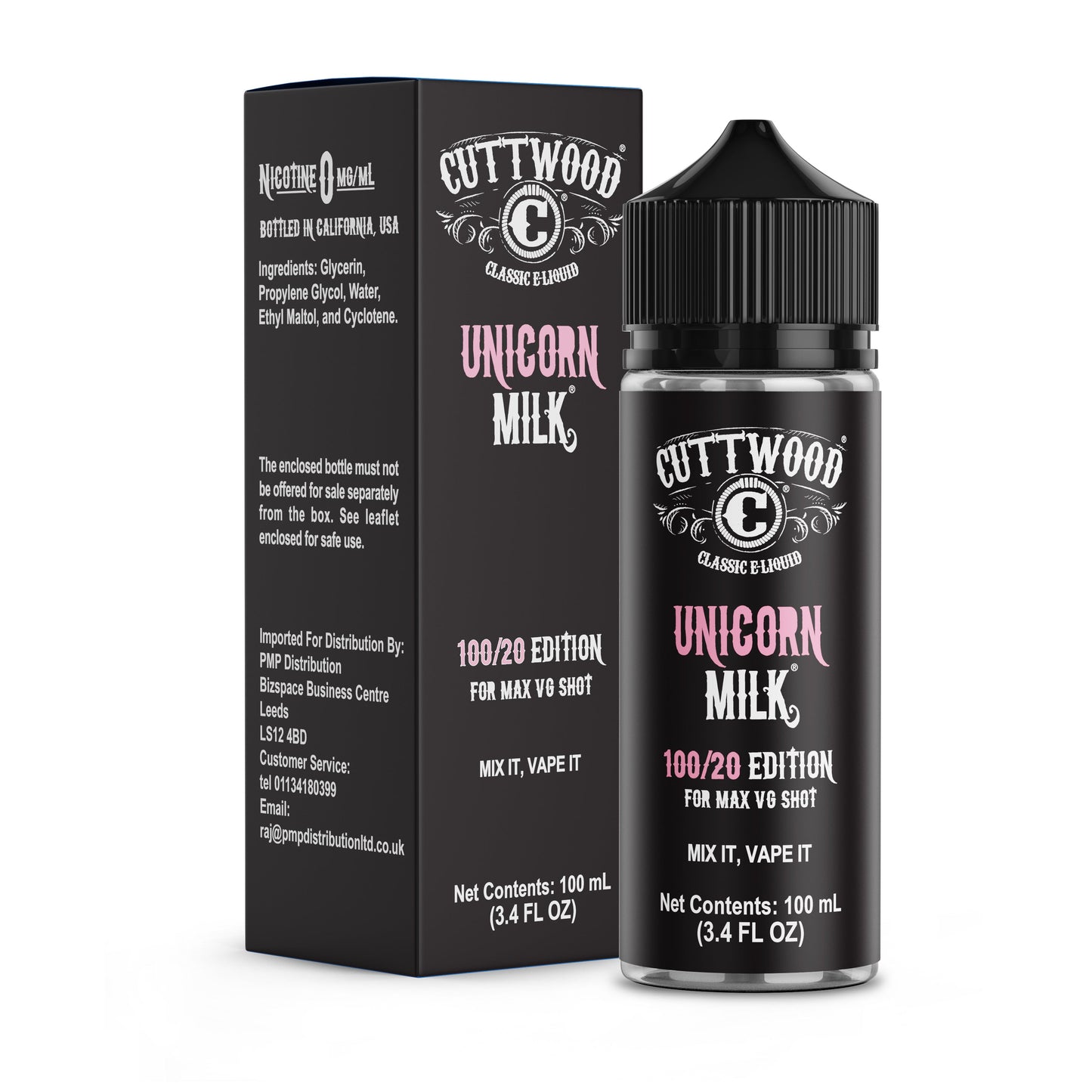 Cuttwood Unicorn Milk 100ml Shortfill