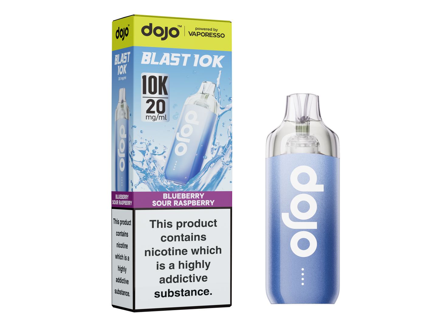 Dojo Blast 10K Pod Kit | Blueberry Sour Raspberry