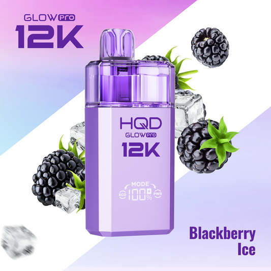 HQD Glow Pro 12K Refill Pods | Blackberry Ice