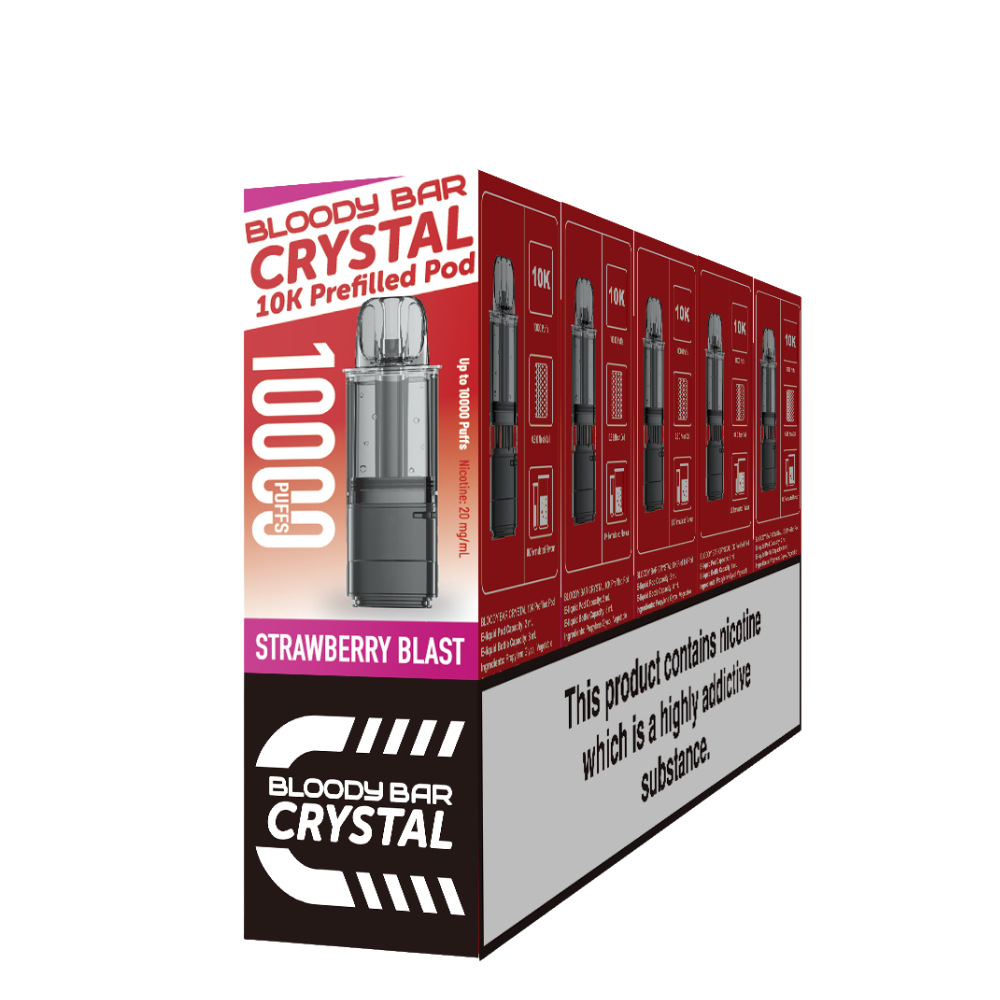 Bloody Bar | Replacement Pods | Strawberry Blast | 10K