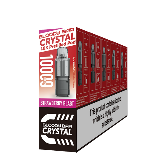 Bloody Bar | Replacement Pods | Strawberry Blast | 10K