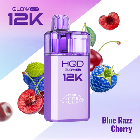 HQD Glow Pro 12K Refill Pods | Blue Razz Cherry
