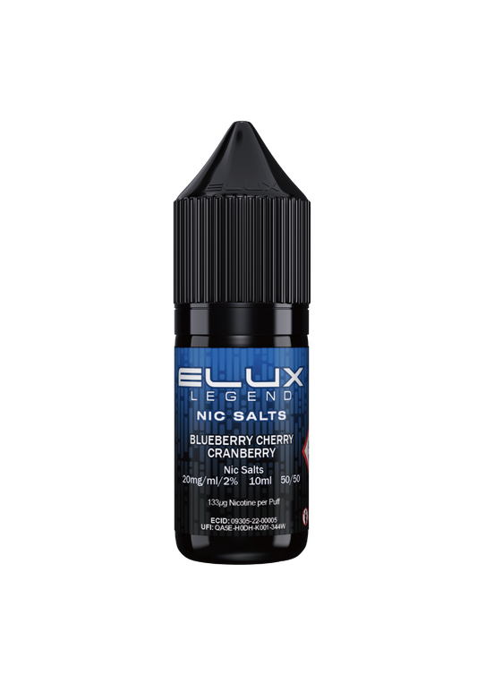 ELUX  Nic Salts  Blueberry Cherry Cranberry  10ml  5mg