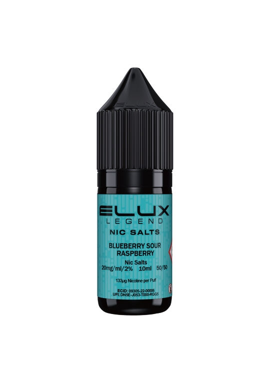 ELUX  Nic Salts  Blueberry Sour Raspberry  10ml  5mg