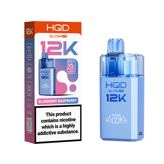 HQD Glow Pro 12K Pod Kit | Blueberry Sour Raspberry