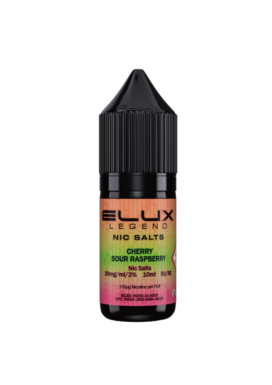 ELUX  Nic Salts  Cherry Sour Raspberry  10ml  5mg