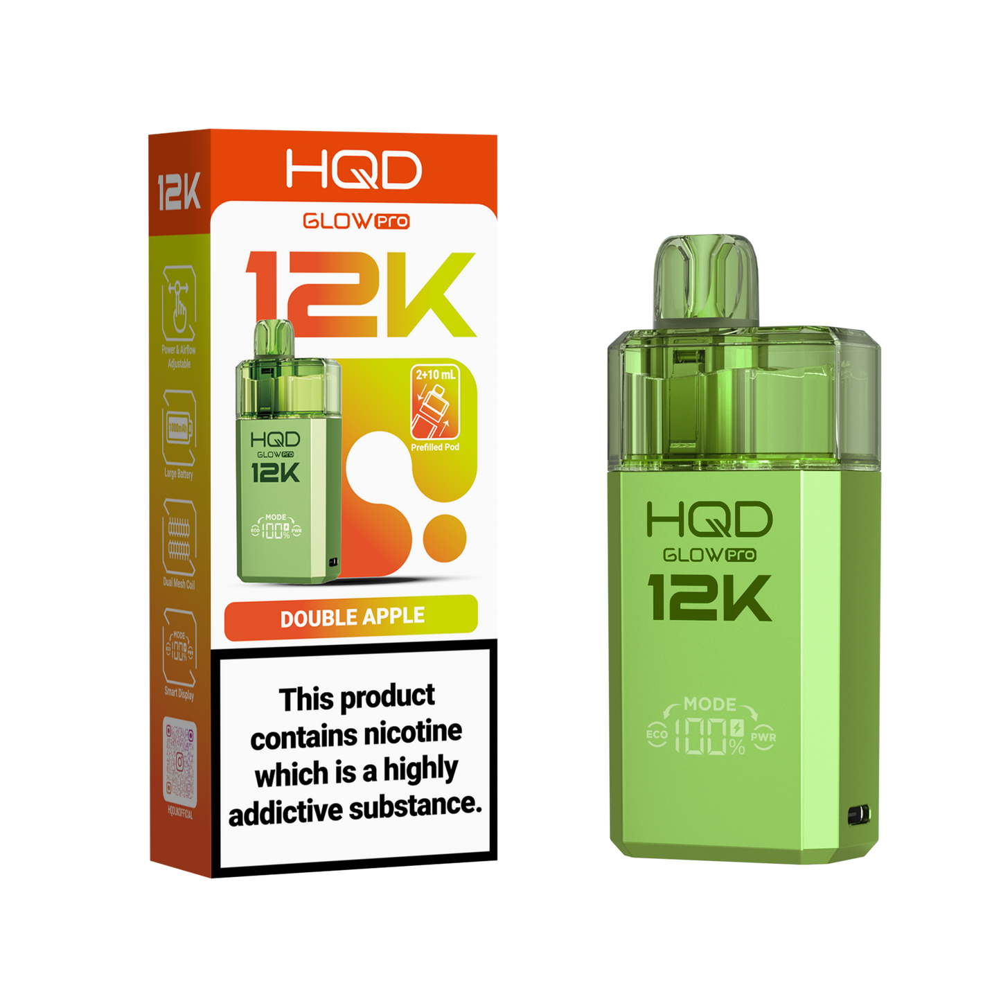 HQD Glow Pro 12K Pod Kit | Pink Lemonade