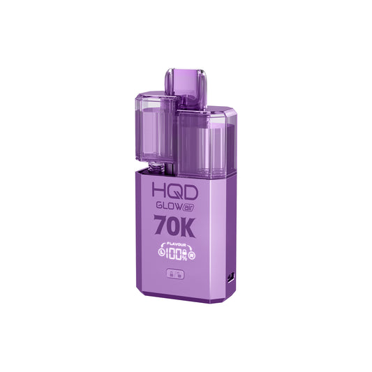 HQD Glow Air 70K Pod Kit | Grape GB & Strawberry GB