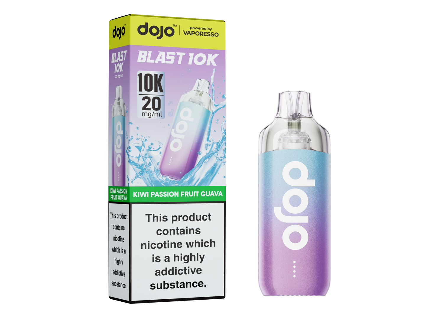 Dojo Blast 10K Pod Kit | Kiwi Passion Fruit Guava