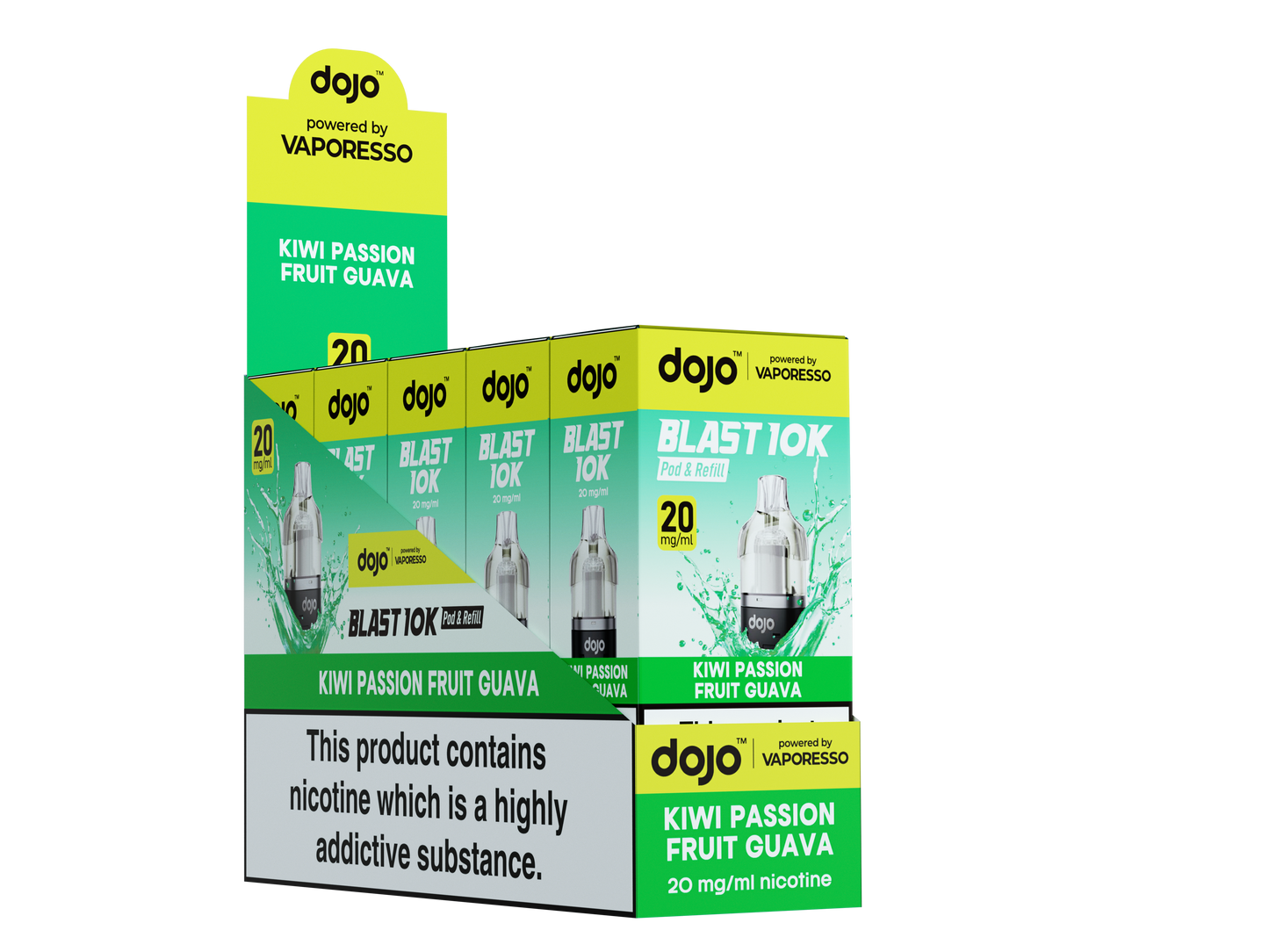 Dojo Blast 10K Refill Pods | Kiwi Passion Fruit Guava