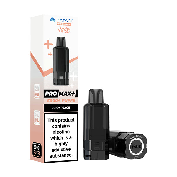 Hayati Pro Max Plus 6000 Refill Pods | Juicy Peach
