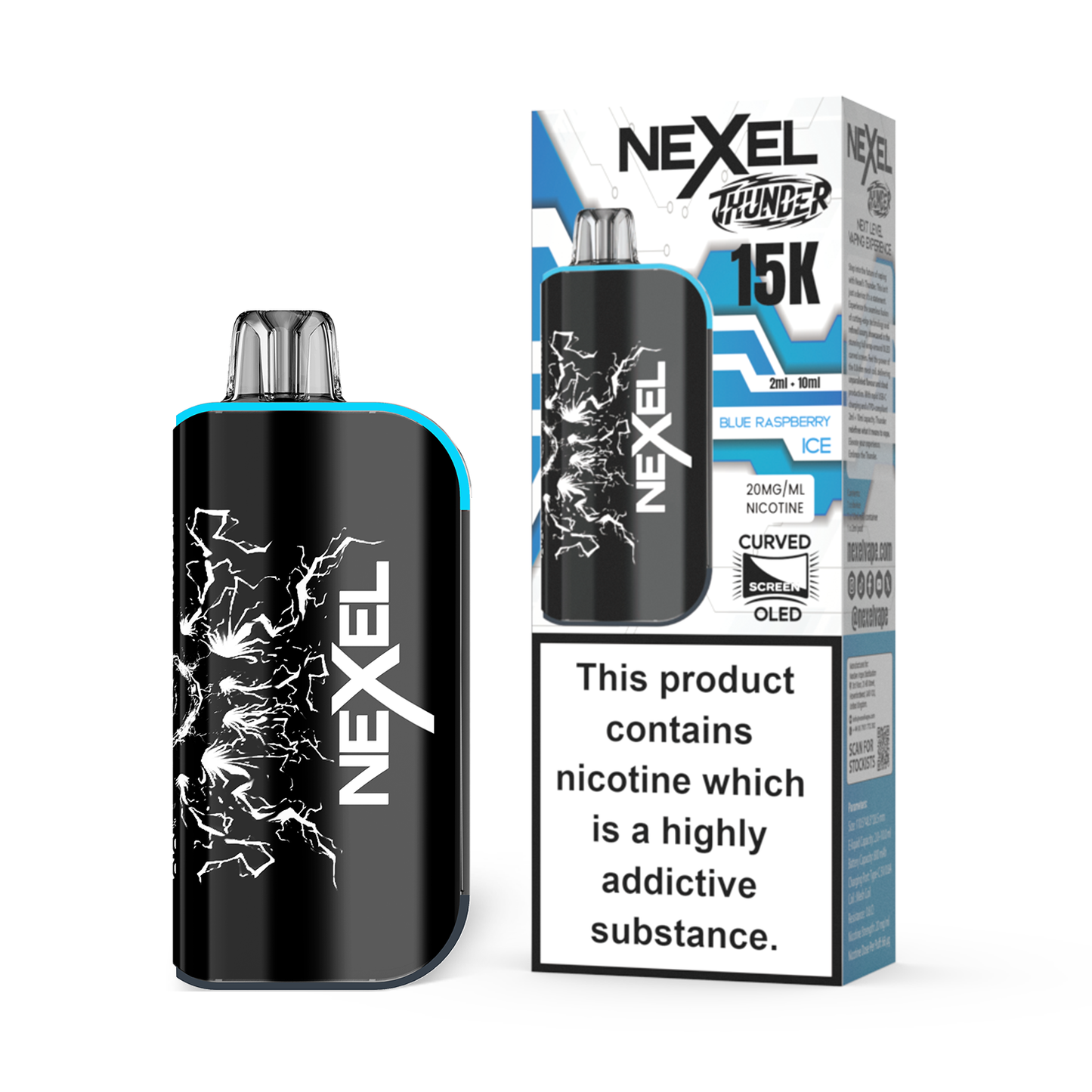 Nexel Thunder 15K Pod | Blue Raspberry Ice