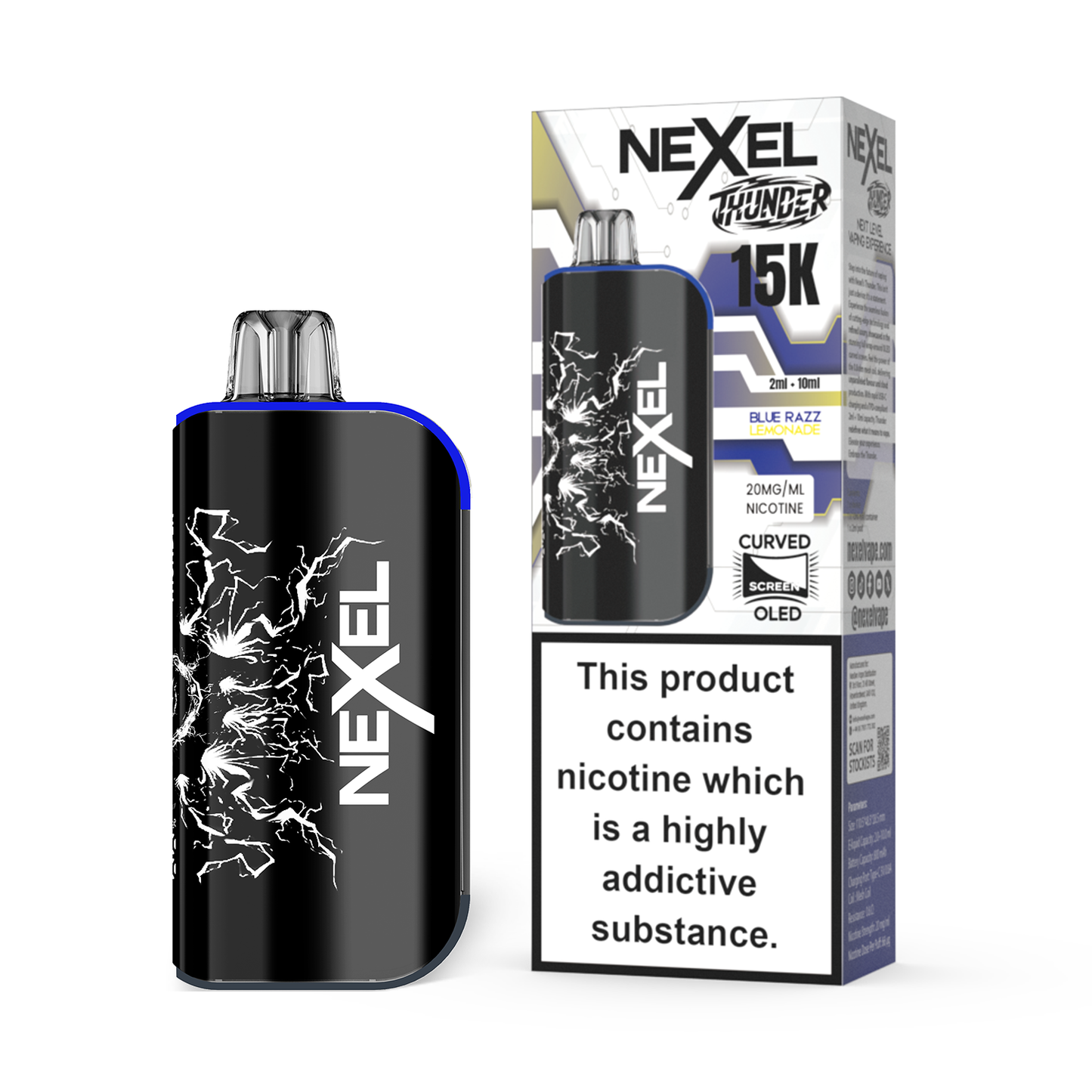 Nexel Thunder 15K Pod Kit | Blue Razz Lemonade