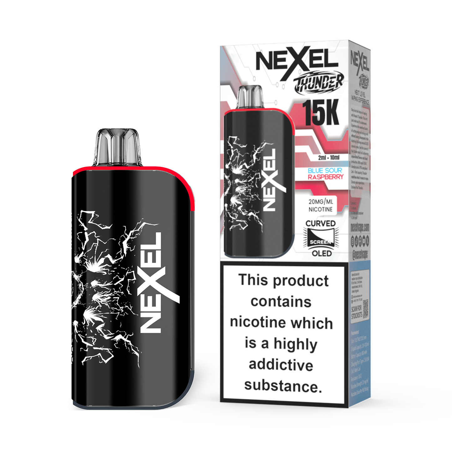 Nexel Thunder 15K Pod | Blue Sour Raspberry