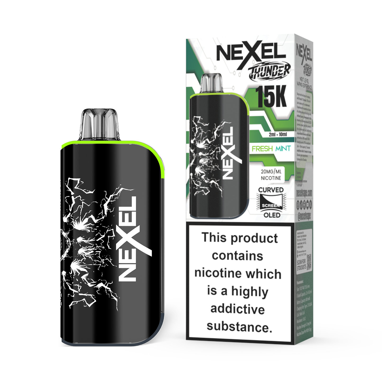 Nexel Thunder 15K Pod Kit | Fresh Mint