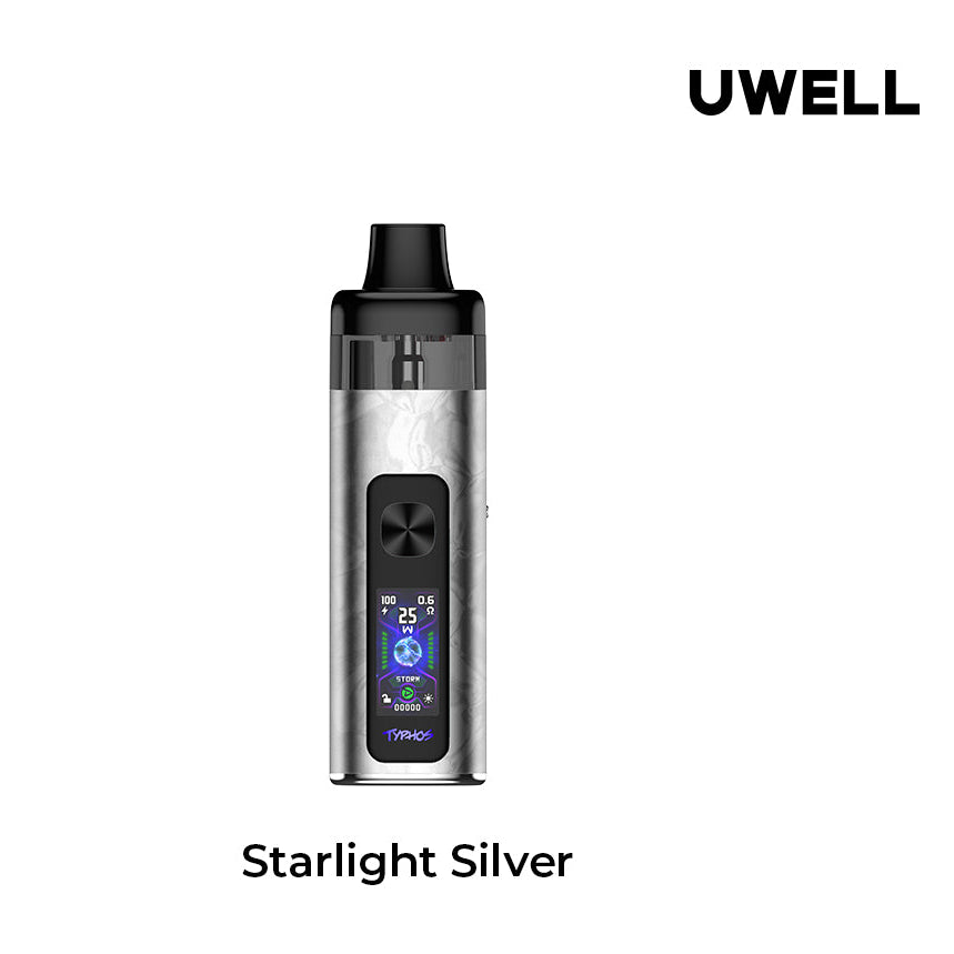 UWELL TYPHOS POD SYSTEM | STARLIGHT SILVER
