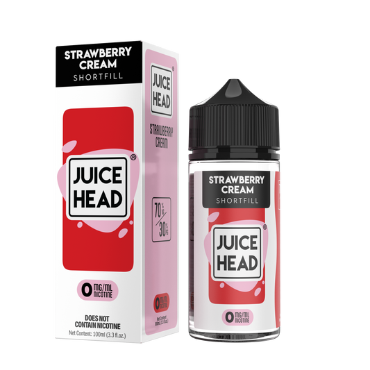 Strawberry Cream Freebase E-Juice by Juice Head 100mL
