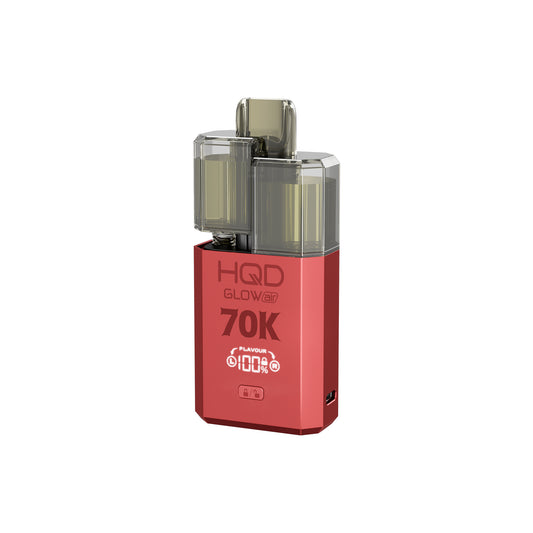 HQD Glow Air 70K Pod Kit | Strawberry Ice & Strawberry Cranberry Cherry