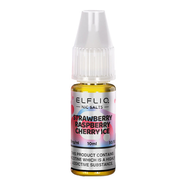 Elfliq Strawberry raspberry cherry Ice 10ml Nic Salt