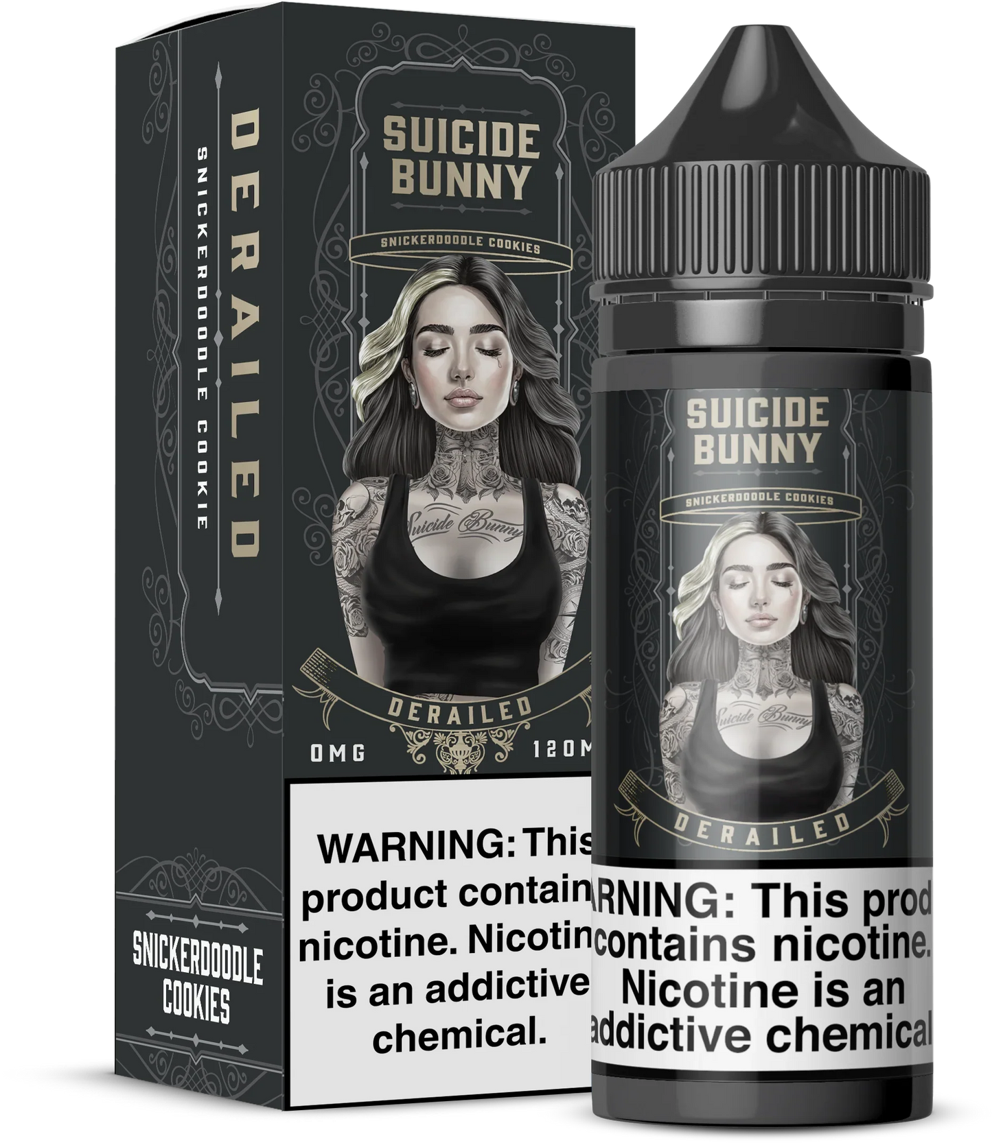 Suicide Bunny Zero Miligram Derailed 100ml Shortfill
