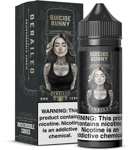 Suicide Bunny Zero Miligram Derailed 100ml Shortfill